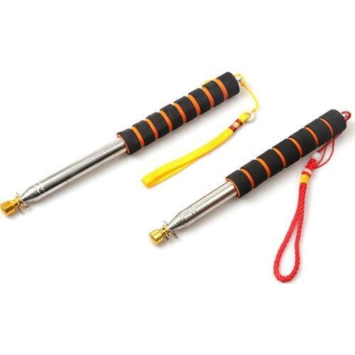 KAFNIK,1 Pcs 2m/2.5 /3 Meters Flagpoles Telescoping Stainless Steel Telescopic Flag Pole for Teaching Pointer Tour Guide Banner