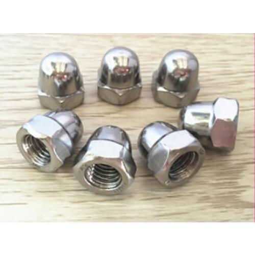 100pcs M3/M4/M5 Cover Nuts Hex Head Metric Stainless Steel Dome Cap