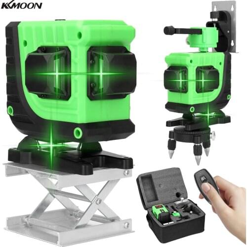 KKmoon Multifunctional 3D 12 Lines Laser Level Tool Vertical Horizontal Lines with Self-leveling Function