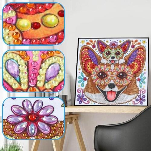Cartoon 5D DIY Diamond Painting Cross Stitch Special Shaped Drill RhinestoneAnimals Flower Cat Diamond Embroidery Gift Handcraft