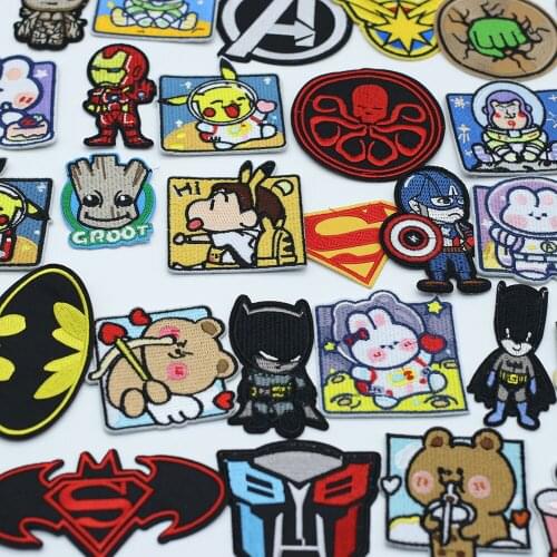 Cartoon Animation Clothing Hot Patch Ironing Decal Embroidery Clothing Patch Cloth Patch DIY T-shirt Patch Sticker