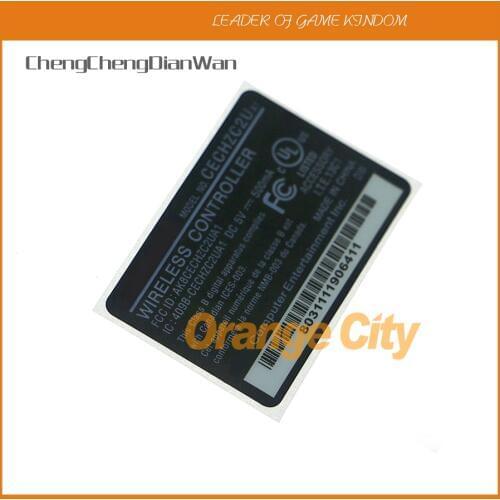 100pcs/lot high quality Housing Shell Slim Black Back Sticker Label Seals for ps3 wireless controller A