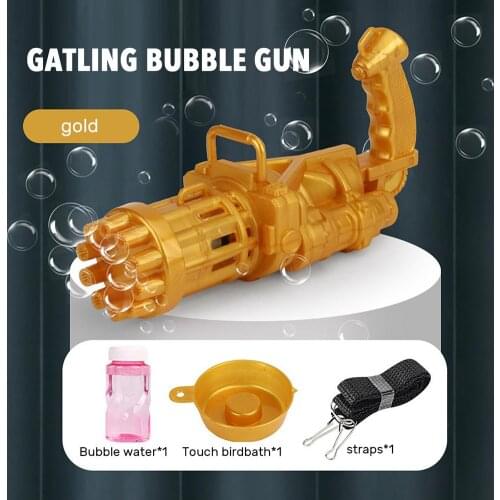 New Soap bubbles for children Gatling Bubble Machine gatling bubbles mini toy 10-Hole Automatic Bubble Guns For Kids 2021