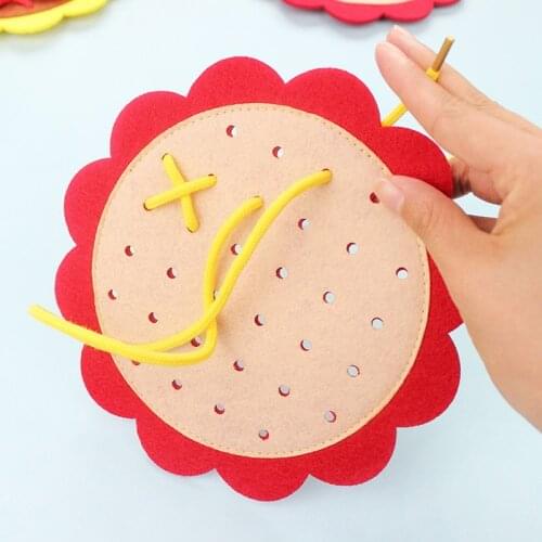 New Teaching Kindergarten Manual DIY Weave Cloth Montessori Materials Baby Early Learning Education Toys Teaching Aids Math Toys