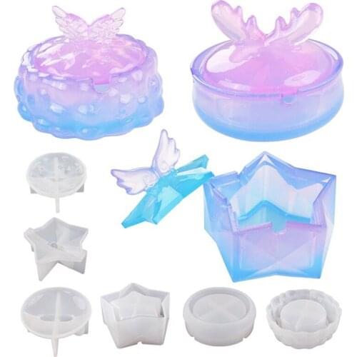 DIY Cloud Star Antlers Ashtray Silicone Mold Storage Box Crystal Epoxy Resin Mold Handmade Craft Making Tools