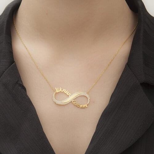 Silver Infinity Two Is Necklace