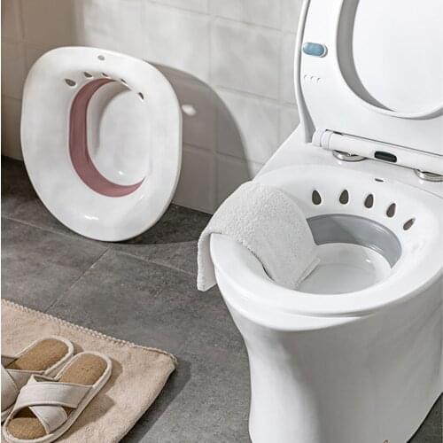 Foldable Non-squatting Bidet Postpartum Hemorrhoids Patient Toilet Sitz Bath Tub Hip Basin Bidet New Confinement Care