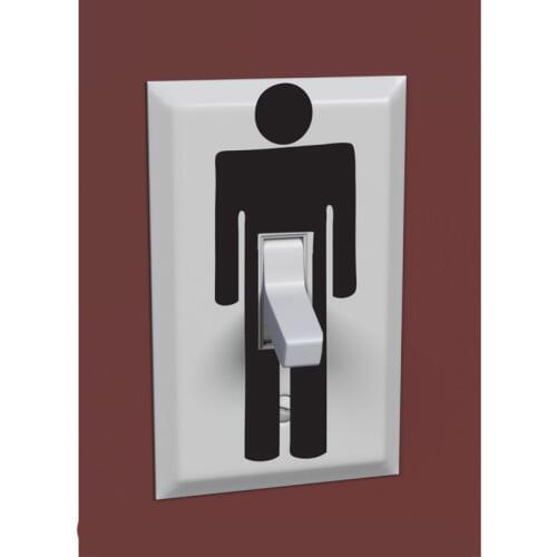 Funny Penis Light Switch Sticker Room Fashion Decoration Vinyl Decal 5WS0007