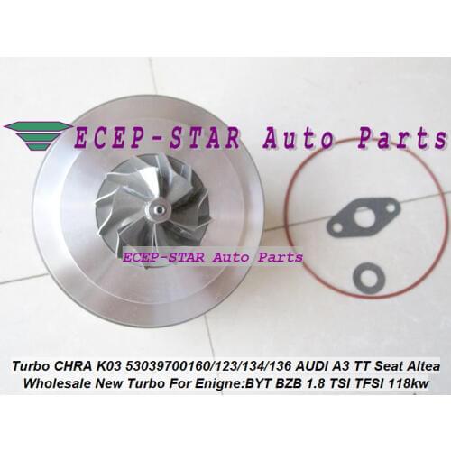 Turbo Cartridge CHRA K03 53039700160 53039700134 53039700136 53039700112 53039700123 06J145701R For AUDI A3 TT For Seat Altea