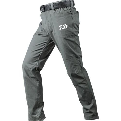 Outdoor Men Fishing Pants Tactical Waterproof Quick Dry Breathable Full Length Camping Climbing Hiking Sports Loose Trousers