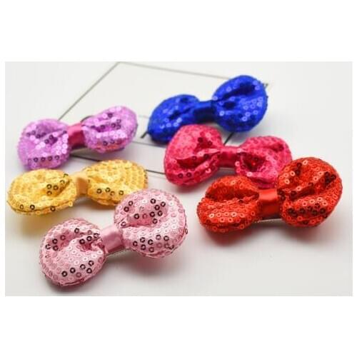 Party Favors 2018 sequin bow hairpin girl head flower card Korean version of childrens headwear