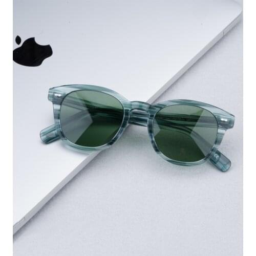 Green Sunglasses Women 2020 Luxury Brand Cary Grant Mens Sunglasses with Lens Glasses Vintage Sunglasses Oliver Original Box