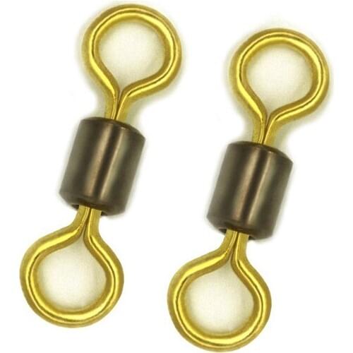 1000/2000/3000Pcs Copper Rolling Swivel Solid Connector Ball Bearing For Fishhook Lure Sea Fishing Tool Accessories Pesca Peche