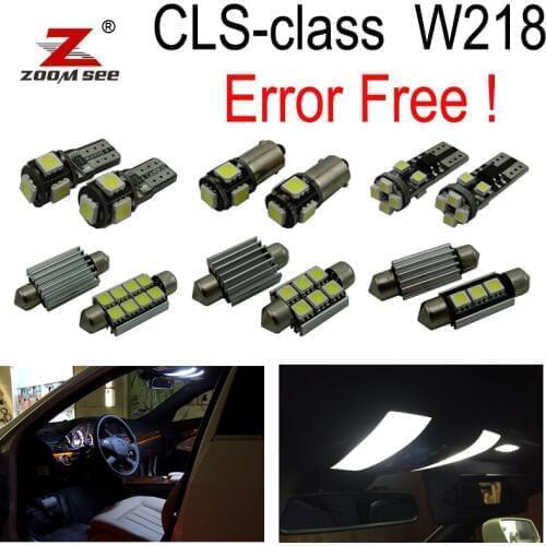 22pc x Canbus Error Free LED lamp Interior dome Light Kit Package For Mercedes Benz CLS C218 W218 CLS550 CLS63 AMG (2011+)