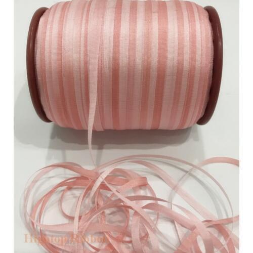 4mm pink variegated color 100% pure silk woven double face silk ribbons for embroidery handcraft project,gift packing