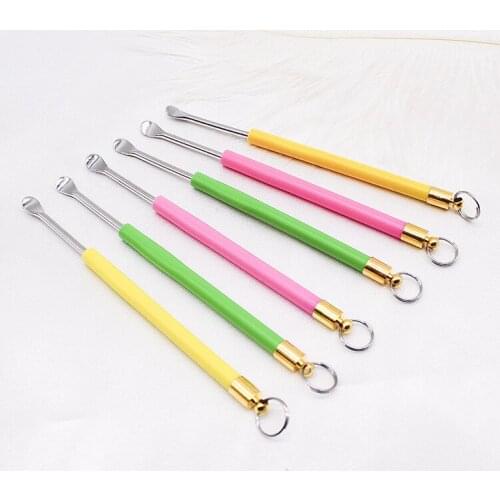 500pcs Smoking Accessories Metal Stainless Steel Spoon for Wax Oil Tools Snuff Vial Bottle Scoop Silver Sniffer Shovel W0128