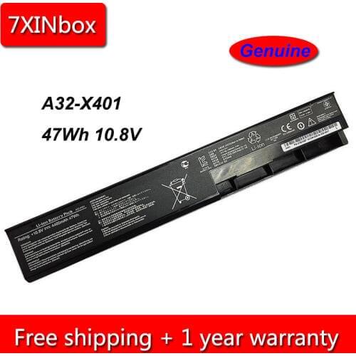 7XINbox 47Wh 10.8V Genuine A32-X401 A31-X401 A41-X401 A42-X401 Laptop Battery For ASUS X401A X501A F401A1 F301 F301A1 S301A1