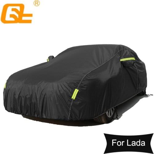 190T Waterproof Full Car Covers Outdoor sun uv protection dust rain snow protective for lada kalina vesta largus priora niva