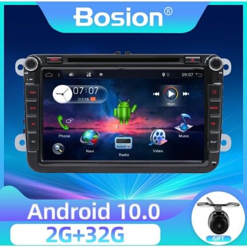 8 inch 2 din Android 10.0 Quad Core Car DVD for Passat CC Polo GOLF 5 6 Touran EOS T5 Sharan Tiguan Skoda Seat Leon GPS Radio BT