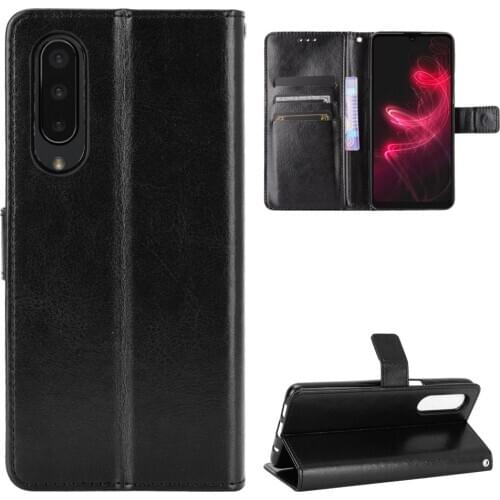 For Sharp Aquos Zero5G Basic Case classic Flip Luxury Wallet PU Leather Phone Bags For Sharp Aquos Zero5G Basic Case Cover