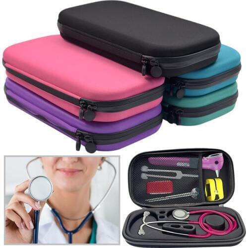 EVA Hard Shell Portable Stethoscope Storage Box Carry Travel Case Bag Hard Drive Pen Medical Organizer