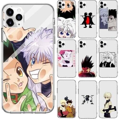 Hunter X Hunter Killua Zoldyck Anime coque funda Phone Case Transparent for iPhone 6 7 8 11 12 s mini pro X XS XR MAX Plus