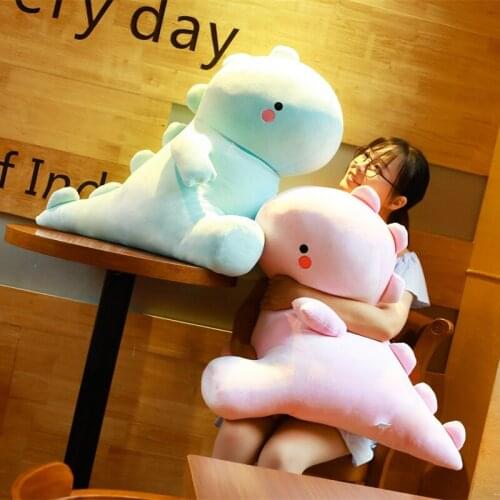30/40/50cm Ultra Soft Lovely Dinosaur Plush Doll Huggable Pink/Blue Stuffed Dino Toy Kids Huggable Animals Plush Toy