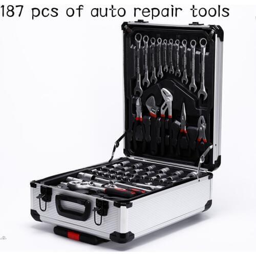 Hardware tools manual repair wrench tool set 187 combination set auto repair tools