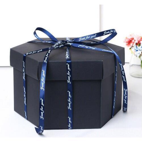 Creative Birthday Gift Black Explosion Gift Box Love Memory Multi-layer Surprise Confession DIY Photo Album Valentines Day