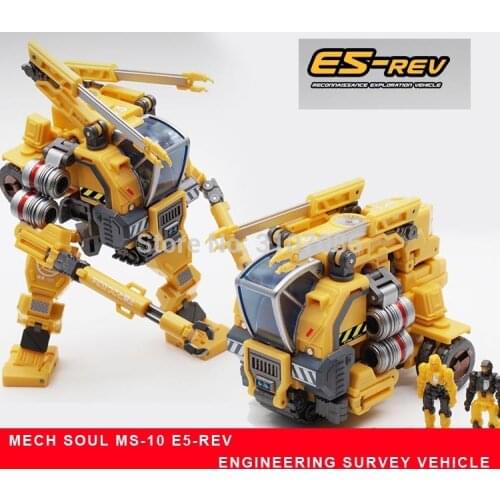 MFT Transformation MS10 MS-10 MECH SOUL E5-rev Engineering Survey Vehicle With Pioneer Special tactical Action Figure Robot Toys
