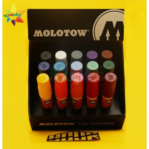Molotow｜627HS(15mm) 15 color Acrylic marker suit flat head graffiti painting Hand painted illustration professional art supplies