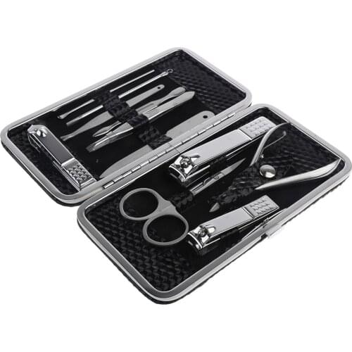 12 Pieces Nail Clippers Grooming Kits Stainless Steel Manicure Pedicure Set