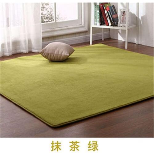 Solid Color Carpet Living Room Tea Floor Coffee Table Floor Mat Bedroom Bedside Doormat Kitchen Rectangular Non Slip Cushions
