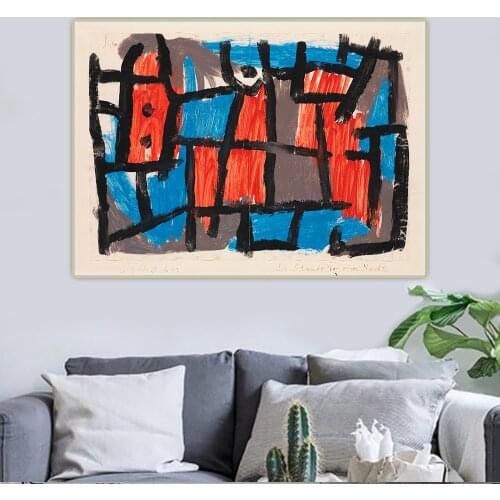 Paul Klee《The Hour Before One Night》Abstract Canvas Oil Painting Artwork Picture Wall Hanging Decor Home Living Room Decoration