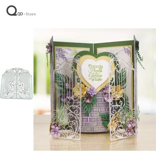 Big Iron Gate Cutting Dies Scrapbook Handmade Tools DIY Card Make Mould Model Craft Decoration Metal Cutting Dies New 2021