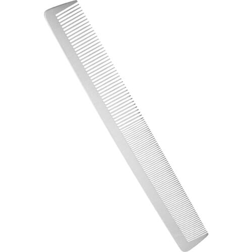 Pro Salon Black Hair Styling Hairdressing Cutting Steel Barbers Brush Comb Antistatic Salon Heat-Resistant Taper Cutting Comb