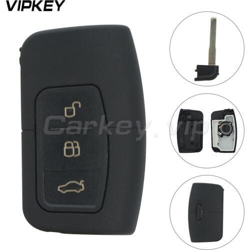 Remotekey remote car key 3 button HU101 for Ford focus mondeo galaxy kuga included emergency key shell case cover