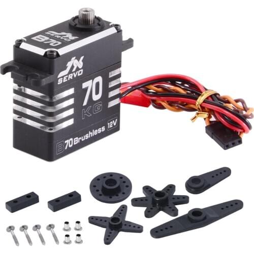 JX Servo B70 72KG Full Metal Brushless 12V High Quality Servo for RC Racing Drone Spare Part