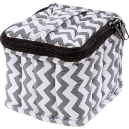 Nail Polish Handbag Smooth Surface Antifriction Fabric 9-compartment Essential Oil Bottles Storage Bag for Women