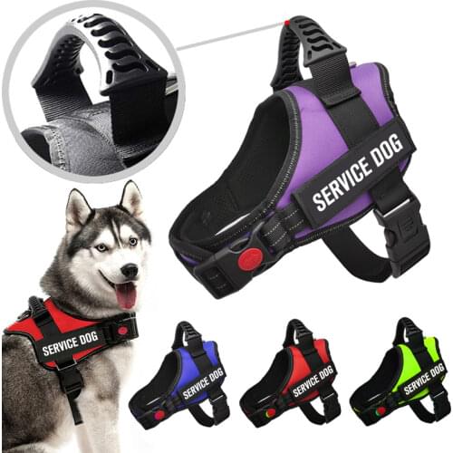 No Pull Dog Vest Harness Reflective Adjustable for Small Medium Large Dogs with Handle