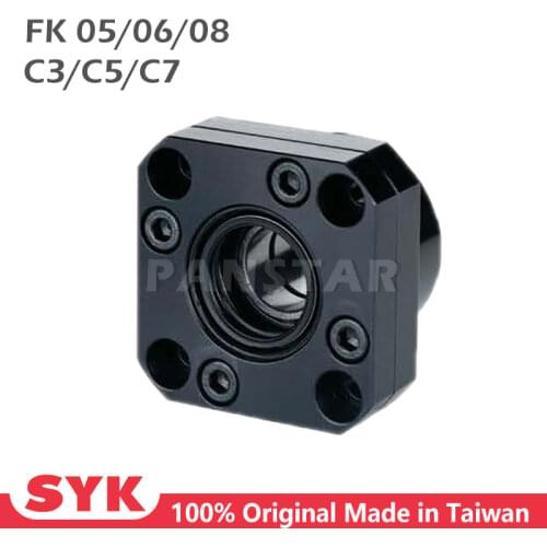 SYK Professional Support Unit FK05 FK06 FK08 fixed-side C3 C5 C7 for ballscrew TBI sfu 1204 Premium CNC Parts High Accuracy