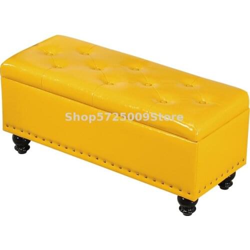 Shoe Changing Stool Clothing Store Sofa Fitting Room Rectangular Rest Stool Household Storage Strip Shoe Cabinet Shoe Store Stor