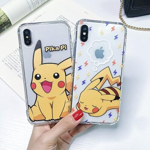 Takara Tomy Pokemon Mobile Phone Shell Cute Pikachu Is Suitable for Iphone11/11pro/11pro Max/12/12pro/12pro Max Protective Cover