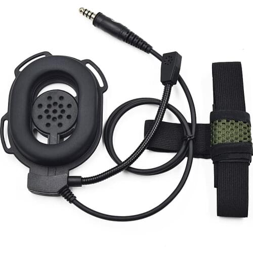 Tactical Bowman Elite II Headset with 2 Pin PTT Cable Plug for baofeng UV5R bf-888s tyt woxun KG-669 TK3160 PX777 radio