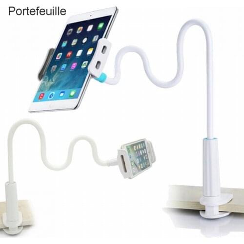 Portefeuille Cell Phone Tablet Holder Lazy Bracket Gooseneck 360 Long Arm For iPhone iPad mini air 2 Nintendo Switch Mount Stand