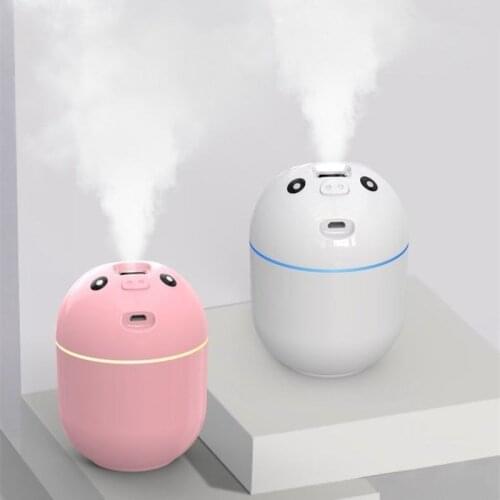 1pcs Ultrasonic Mini Air Humidifier 220ML Aroma Essential Oil Diffuser for Home Car USB Fogger Mist Maker with LED Night Lamp