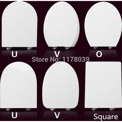 U V O square TYPE Universal thickening Slow-Close toilet seats,urea-formaldehyde resins UF Board toilet seats cover,J18014