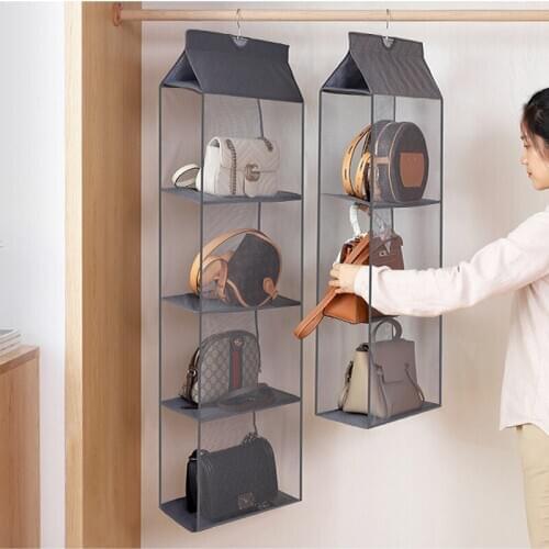 Yooap Handbag hanging organizer Hanging wardrobe organizer Three-dimensional storage hanging bag Handbag organizer for closet