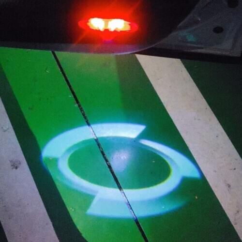 YY for Renault Samsung LED Car Door Lights Logo Projector Light Welcome Light for Renault Samsung QM6 SM5 SM6 SM7