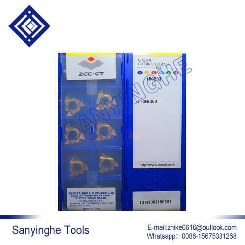 Free shipping high quality 10pcs/lots YBG203 Z16ERG60 cnc carbide threading inserts